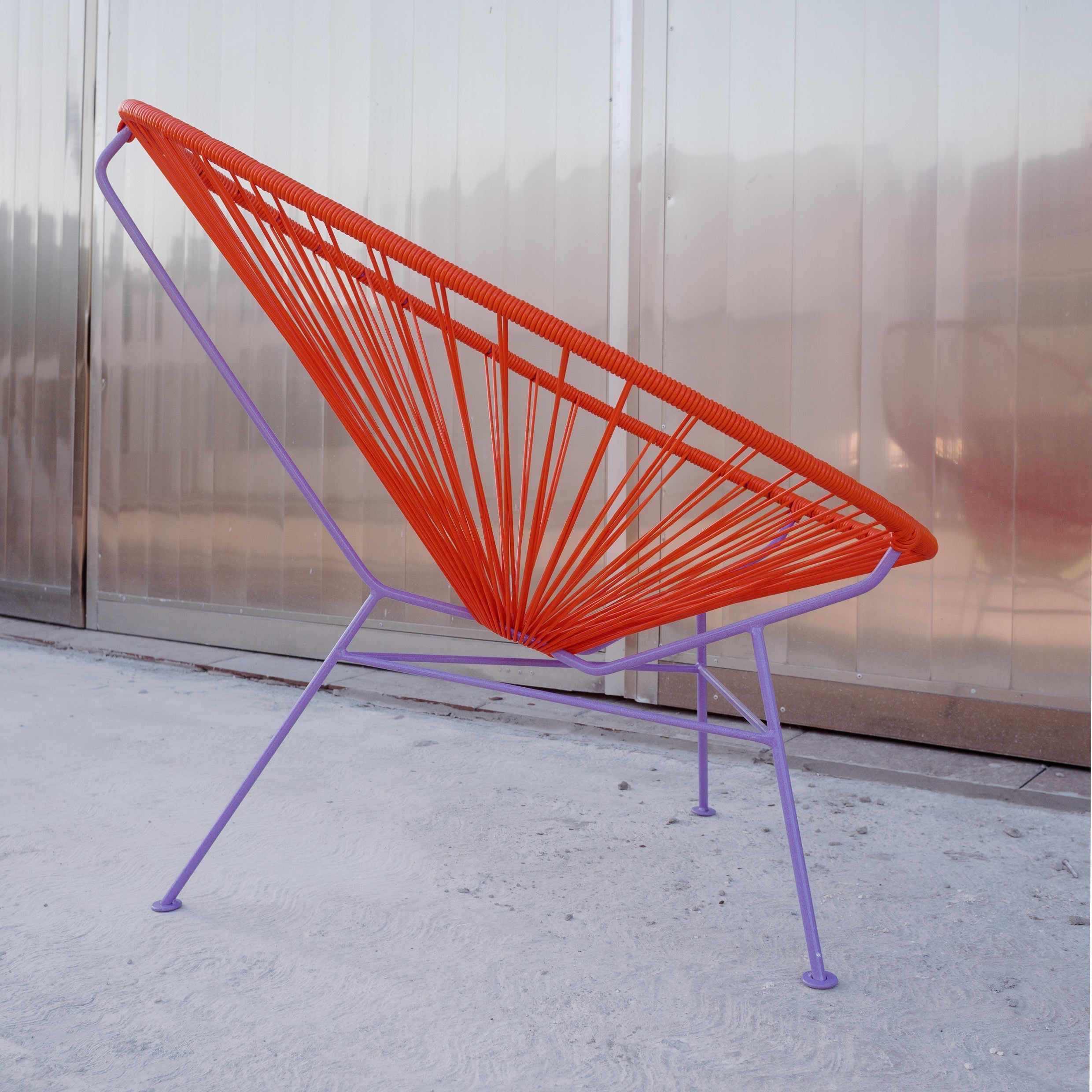 Orange best sale acapulco chair