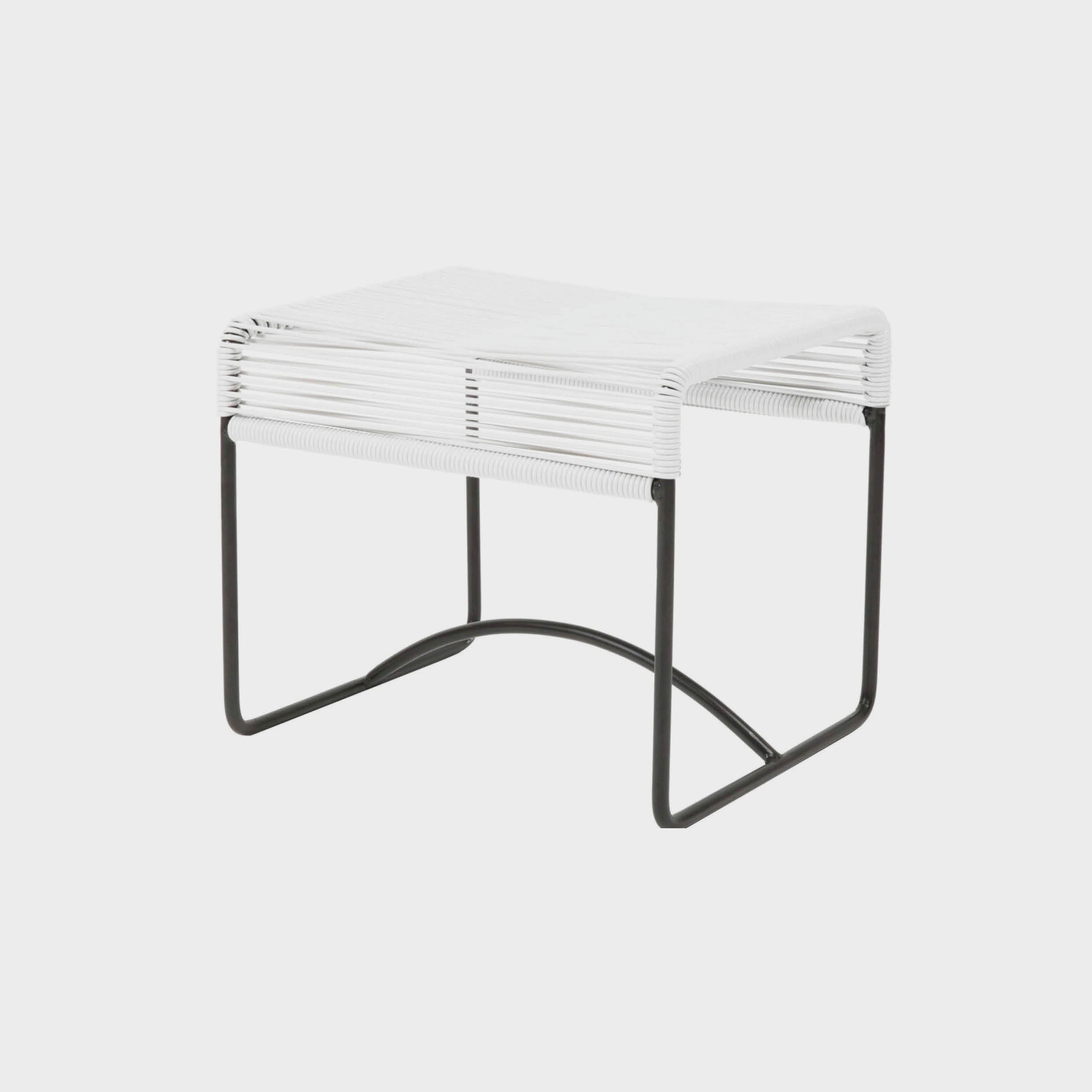 Design stool Blanco Negro